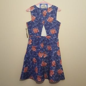 Dresses - Floral Jumper Dresses - Floral Jumper